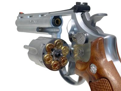 [タナカ] SMOLT/スモルト ガスリボルバー 6インチ スクエアバット ステンレスフィニッシュ ver.3 ガスガン (新品)サブ画像へ6