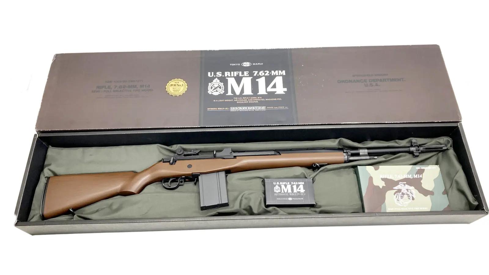 [東京マルイ] U.S.ライフル M14 ウッドタイプストックver. スタンダード電動ガン 連射マガジン付 (中古)