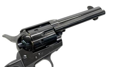 [タナカ] コルト SAA シビリアン 4-3/4インチ スチールジュピターフィニッシュ 発火モデルガン グリップ周辺フレーム変更 (中古)サブ画像へ4