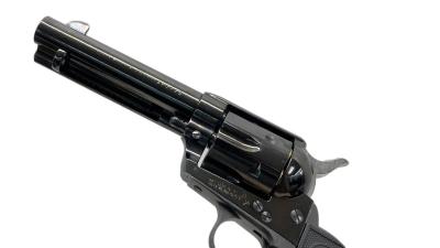 [タナカ] コルト SAA シビリアン 4-3/4インチ スチールジュピターフィニッシュ 発火モデルガン グリップ周辺フレーム変更 (中古)サブ画像へ5