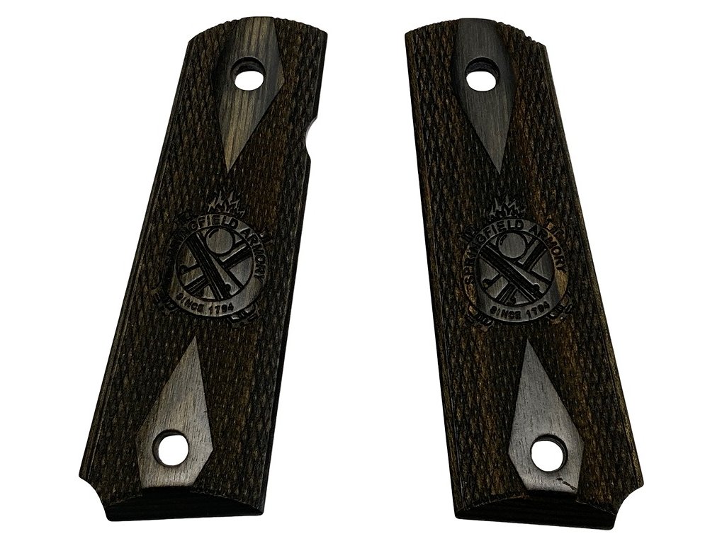 [アルタモント] 1911スプリングフィールド キャノンクロス ロゴ入り 木製グリップ 茶/ブラウン (中古)