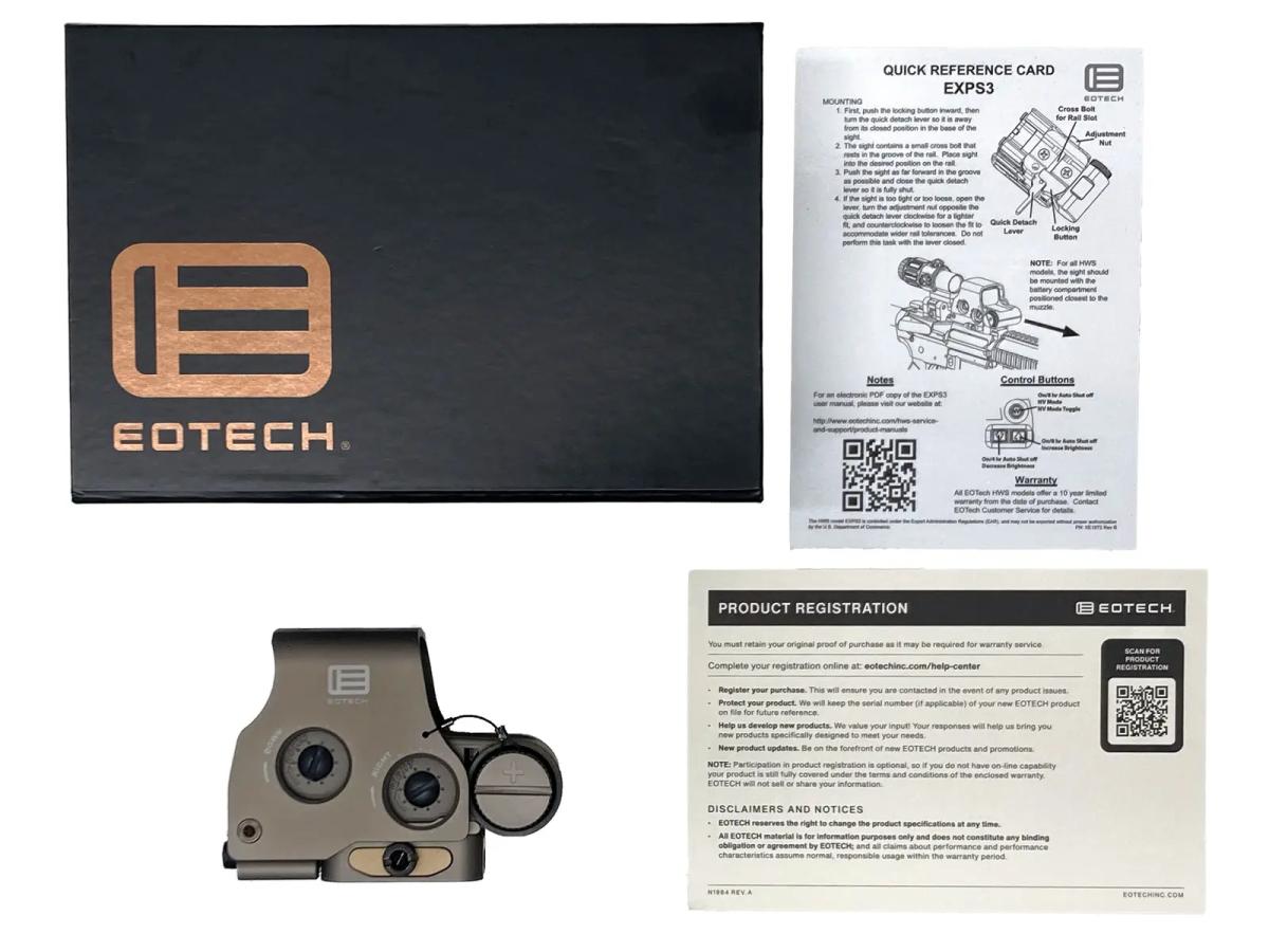 [EOTech] EXPS_3-0 TAN ホログラフィックサイト (中古)