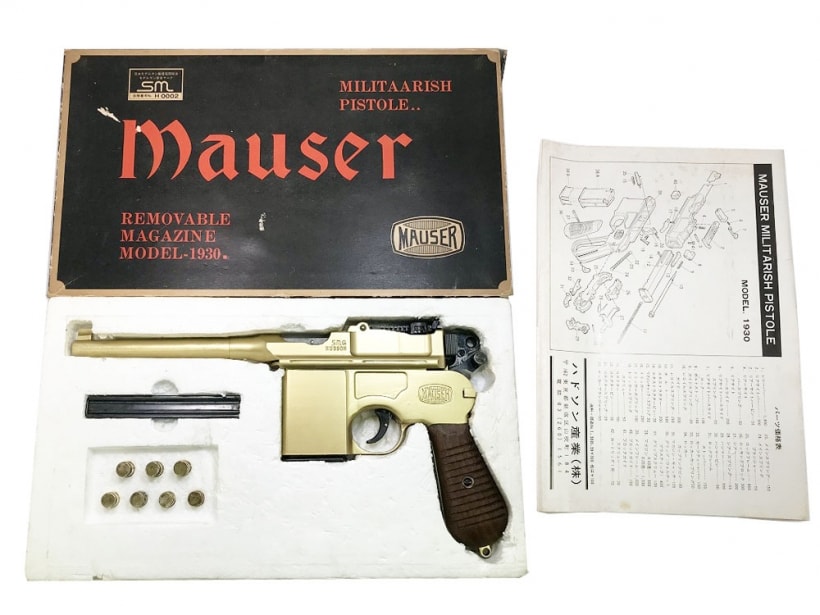 [ハドソン] モーゼル M1930 発火式 SMG 金属モデルガン 再塗装品 (中古)