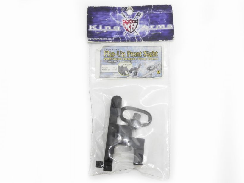 [KingArms] タクティカル フリップアップ フロントサイト&スイベル 東京マルイM4/M16対応 KAFS01B (未使用)
