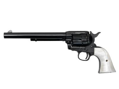 [マルシン] コルト SAA.45 キャバルリー WディープブラックABS パールプラグリップ仕様 6mmBB Xカートリッジ (中古)サブ画像へ1