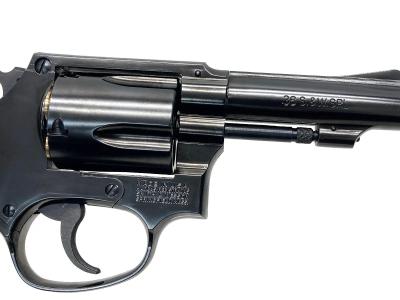 [マルシン] S&W M36 チーフスペシャル 6mmXカートリッジ WディープブラックABS 3インチ 木目調プラグリップ (中古)サブ画像へ4