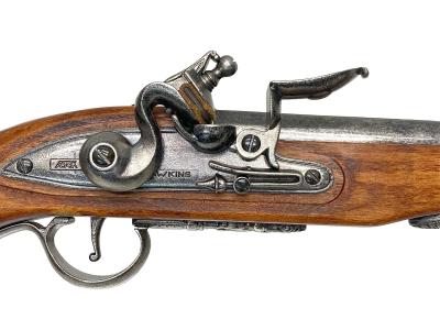 [KTW] フリントロックピストル エアガン  木製ストックカスタム (中古)サブ画像へ4