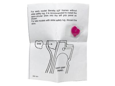 [HOGUE] BERETTA 92F ラバーグリップ・フィンガーグルーブ ピンク 92007 (中古)サブ画像へ3