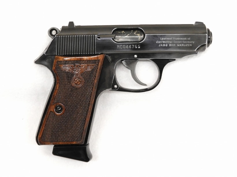 マルゼン] ワルサー ニューPPK/S ブラックメタル 木グリ&サイレンサー 