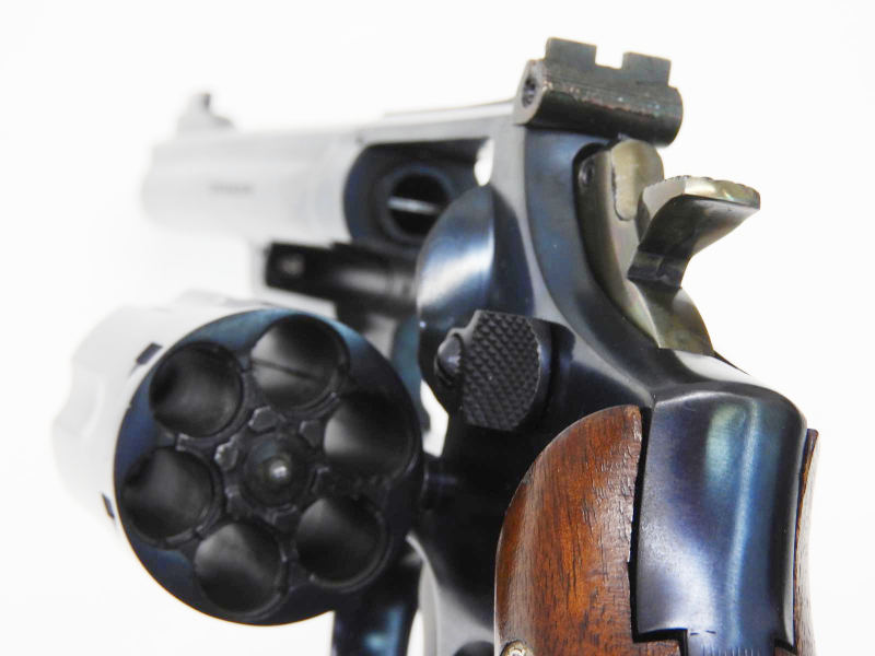 HWS] S&W M19 HW 6インチ 発火モデルガン 組立キット ブルー