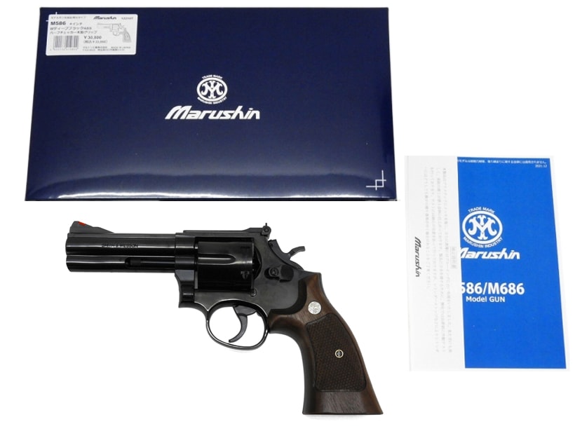 100%新品低価】 ヤフオク! マルシン Ｓ＆Ｗ Ｍ586 ４インチ ＨＷ プラグリ...