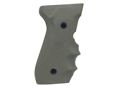 [HOGUE] BERETTA 92F ラバーグリップ・フィンガーグルーブ OD グリーン 92001 (中古)サブ画像へ1