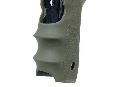 [HOGUE] BERETTA 92F ラバーグリップ・フィンガーグルーブ OD グリーン 92001 (中古)サブ画像へ2