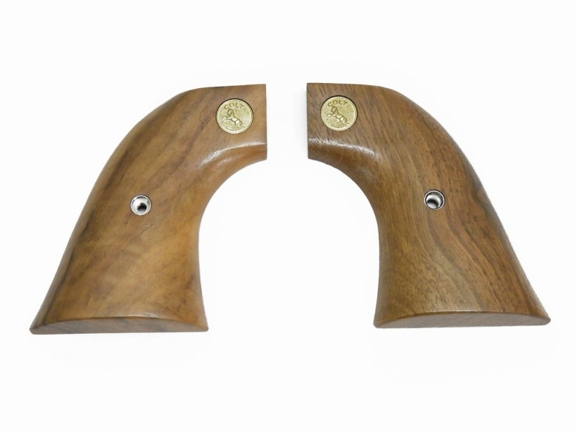 [メーカー不明] 木製グリップパネル タナカ SAA用 スムース ライトブラウン (中古)