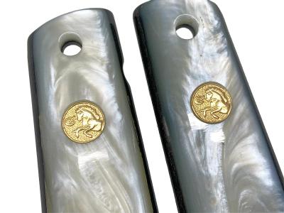 [Jay Scott] 1911モデル用グリップ ラミネーテッドホワイトパール (中古)サブ画像へ1