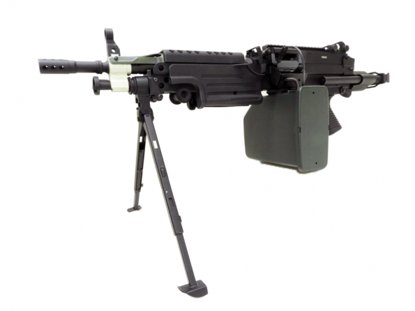 [A&K] M249 PARA フルメタル マガジン電源カスタム (中古) メイン画像