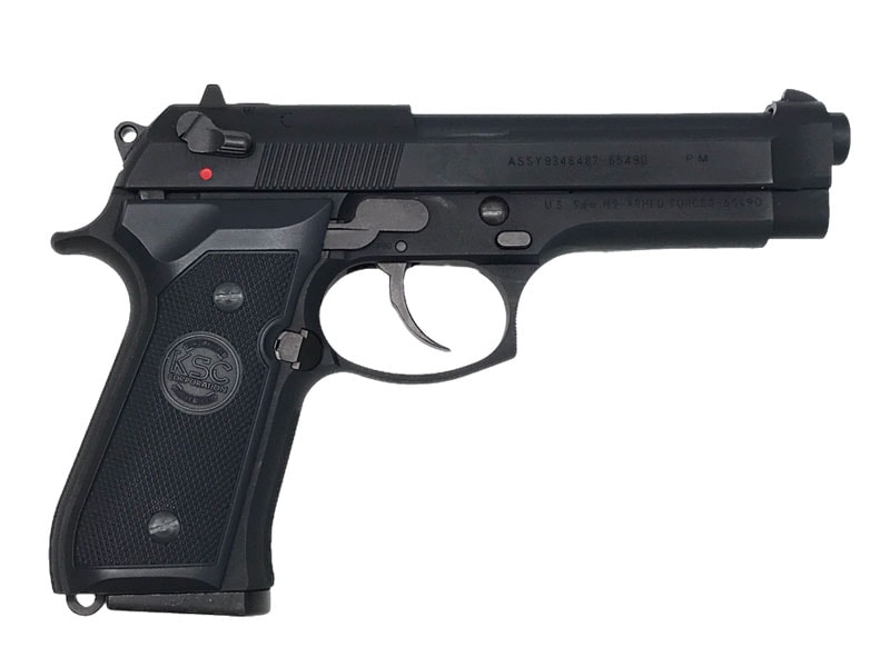 KSC US.M9 ガスブローバック　中古 KSC] ベレッタ U.S.9mm M9 ブラックHW ガスブローバック (中古