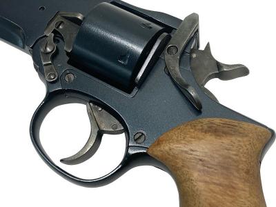 [マルシン] エンフィールド No.2 ギャンブラーカスタム　ブルバレル/ノンフルートシリンダー　キャロムブルー塗装　黒柿グリップ (中古)サブ画像へ5