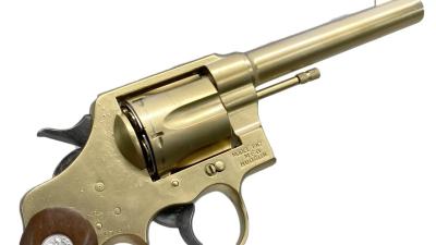 [ハドソン] コルト M1917 Cal.45 スムース木製グリップ SMG 金属モデルガン 再塗装品 ガンケース付 (中古)サブ画像へ4