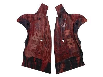 [アルタモント] S&W Nフレーム メダル付き O/S チェッカー 木製グリップ スーパーローズ (中古)サブ画像へ1