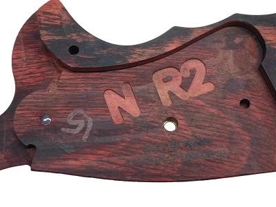 [アルタモント] S&W Nフレーム メダル付き O/S チェッカー 木製グリップ スーパーローズ (中古)サブ画像へ2