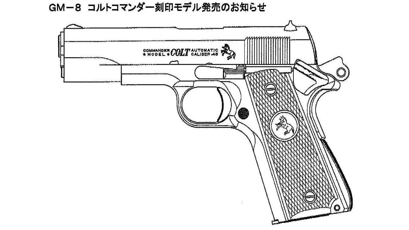 [タニオコバ] GM-8 コルトコマンダー 刻印モデル 発火モデルガン (新品予約受付中! 特典あり)