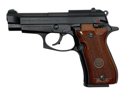 [WA] ベレッタ M84FS カーボンブラックHW  ガスブローバック バレル接着跡/給弾難 グリップ/フロントサイトカスタム (訳あり)サブ画像へ1