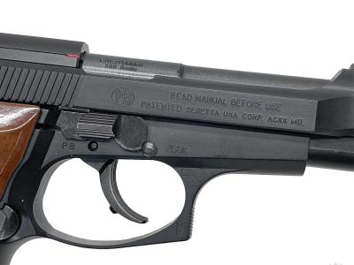 [WA] ベレッタ M84FS カーボンブラックHW  ガスブローバック バレル接着跡/給弾難 グリップ/フロントサイトカスタム (訳あり)サブ画像へ4