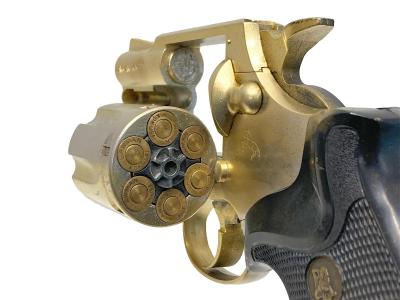 [コクサイ] コルト ローマン MkIII 2インチ SMG 金属モデルガン 再塗装/グリップカスタム (中古)サブ画像へ6