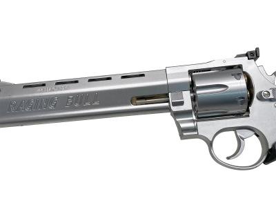 [マルシン] トーラス レイジングブル Xカートリッジ グロスシルバーHW 8.375インチ 8mmBB (中古)サブ画像へ3