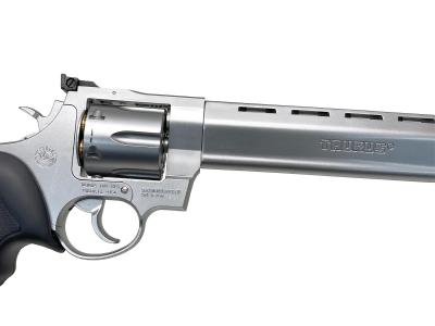 [マルシン] トーラス レイジングブル Xカートリッジ グロスシルバーHW 8.375インチ 8mmBB (中古)サブ画像へ4