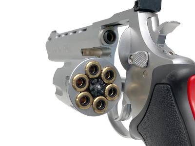 [マルシン] トーラス レイジングブル Xカートリッジ グロスシルバーHW 8.375インチ 8mmBB (中古)サブ画像へ7