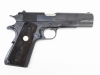 [タナカ] コルトガバメントM1911-A1 Cal.45 別箱 自作木製グリップ ブルーイングカスタム ガス漏れ (中古)