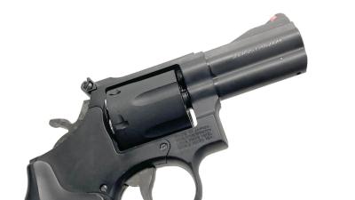[MGC] S&W M586 コンバット・マグナム 3インチ HW 発火モデルガン 刻印墨入れあり (中古)サブ画像へ4