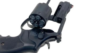 [MGC] S&W M586 コンバット・マグナム 3インチ HW 発火モデルガン 刻印墨入れあり (中古)サブ画像へ7