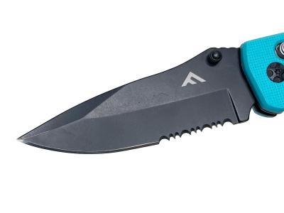 [FLISSA] アウトドアナイフ 折りたたみナイフ フォールディングナイフ 水色 (中古)サブ画像へ2