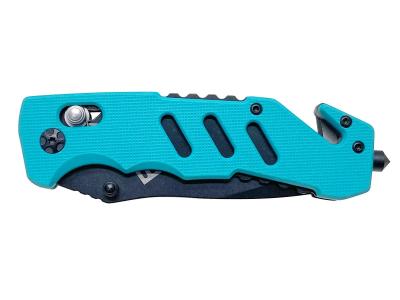 [FLISSA] アウトドアナイフ 折りたたみナイフ フォールディングナイフ 水色 (中古)サブ画像へ5