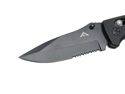 [FLISSA] アウトドアナイフ 折りたたみナイフ フォールディングナイフ ブラック (中古)サブ画像へ2