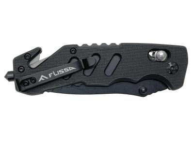 [FLISSA] アウトドアナイフ 折りたたみナイフ フォールディングナイフ ブラック (中古)サブ画像へ5