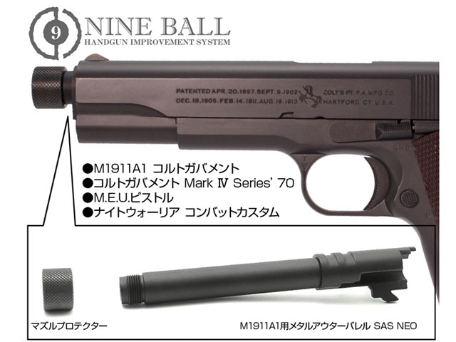 東京マルイ ガスガン M1911A1 コルトガバメント メタルアウター