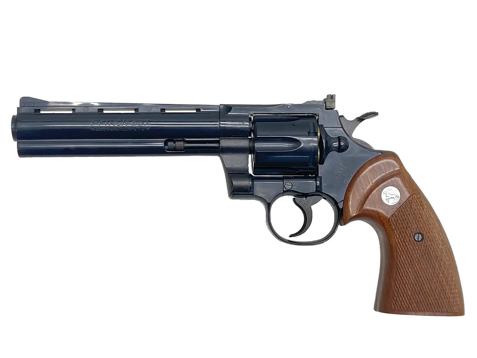 MGC製 コルトパイソン357マグナム 6in ABS製モデルガン　未発火 MGC] コルト パイソン 357マグナム 6インチ ABS 発火モデルガン 木製