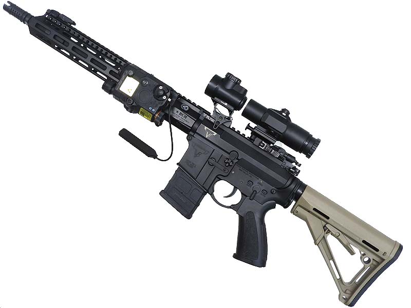 [DOUBLE BELL] TTI TR-1 JW M-LOK ハンドガード メタル電動ガン No.082　外装カスタム スコープ/ライト付属 (中古)