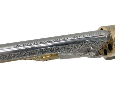 [マルシン/フランクリンミント] コルト M1861 Navy カスター将軍のリボルバー 装飾銃 木箱/額付き (中古)サブ画像へ6