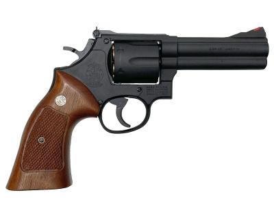 [マルシン] S&W M586 ブラックHW ハーフチェッカー木製グリップ仕様 Xカートリッジ 6mmBB ガスリボルバー (中古)サブ画像へ2