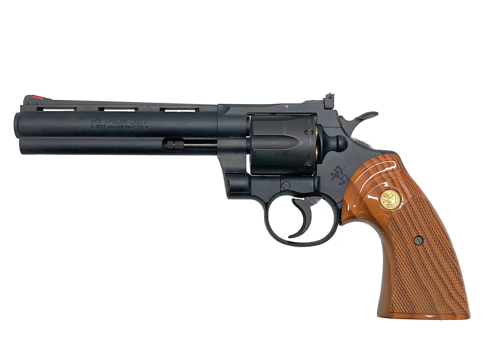 MGCコルトパイソン6in HWモデル　パックマイヤー付きジャンク MGC] コルト パイソン 357マグナム 6インチ HW トリガー戻り難