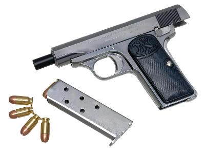 [マルシン] M1910 PFC発火モデルガン 完成品 シルバーABS グリップパネル塗装 (中古)サブ画像へ6