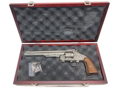 [フランクリン・ミント] S&W モデル3 ワイアット・アープモデル 専用木箱 専用額付き .Ver (中古)サブ画像へ1