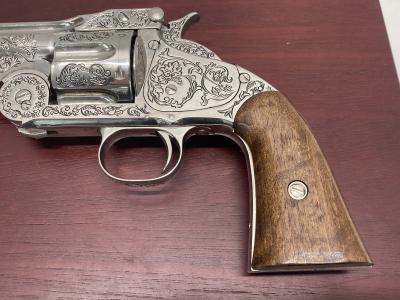 [フランクリン・ミント] S&W モデル3 ワイアット・アープモデル 専用木箱 専用額付き .Ver (中古)サブ画像へ4