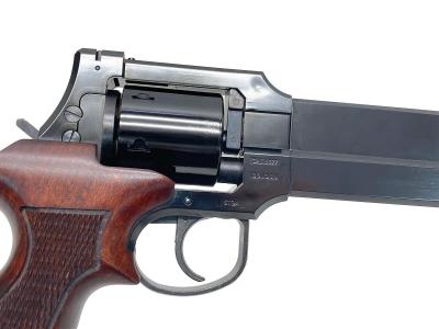 [マルシン] マテバ 6インチ WディープブラックABS チェッカー入り木製グリップ仕様 6mmBB ガスガン (中古)サブ画像へ4