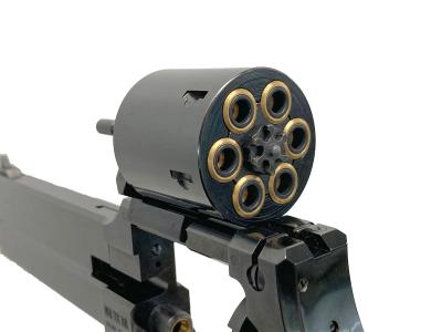 [マルシン] マテバ 6インチ WディープブラックABS チェッカー入り木製グリップ仕様 6mmBB ガスガン (中古)サブ画像へ6